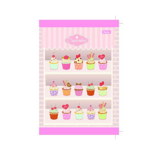 LIBRETA COSIDA BOOK CUPCAKE 100CT