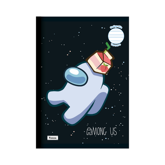 CUADERNO COSIDO AMONG US 3ro 80FLS