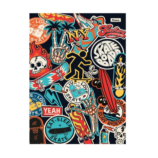 LIBRETA COSIDA SHAPE STREET 100F