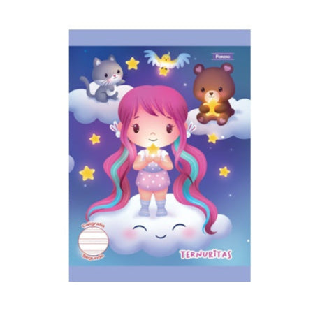 LIBRETA COSIDA CALIGRAFICA TERNURITAS 2do 80FLS GRAU