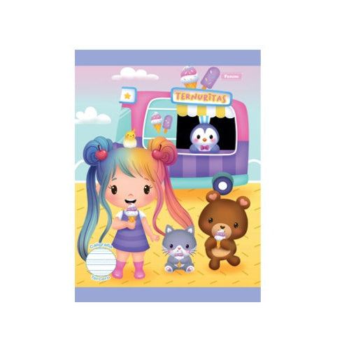 LIBRETA COSIDA CALIGRAFICA TERNURITAS 2do 80FLS GRAU