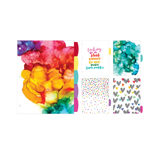 PAPER DIVIDER BT REV MC RNBW 5T