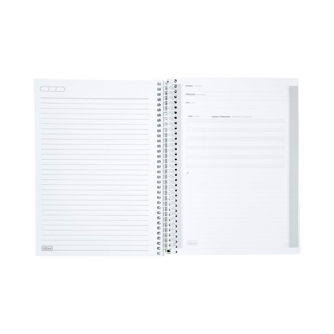 CUADERNO ESPIRAL CON TAPA DE PLASTICO NEON VERDE 200 HOJAS UNIVERSITARIO - TILIBRA