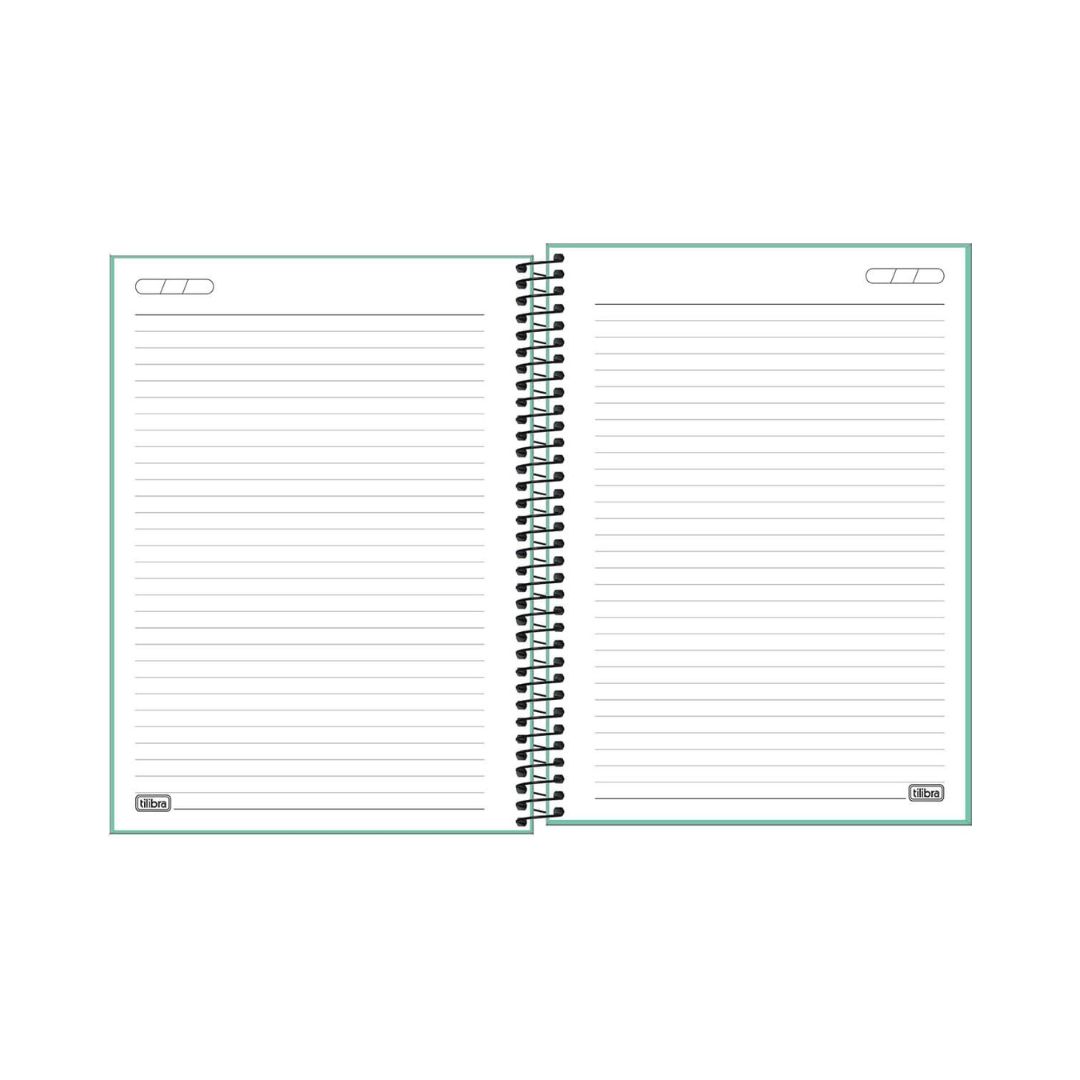 CUADERNO ESPIRAL TAPA PLÁSTICO UNIVERSITY 10 COSAS TURQUESA NEÓN 160 HOJAS - TILIBRA