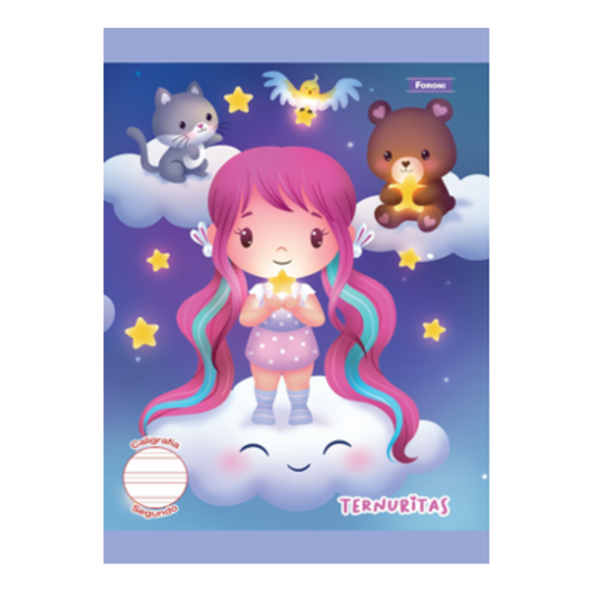 LIBRETA COSIDA CALIGRAFICA TERNURITAS 3ro GRAU 80F