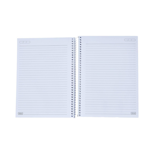 CUADERNO ESPIRAL CON TAPA PLASTICA NEON AZUL UNIVERSITARIO 200 HOJAS - TILIBRA