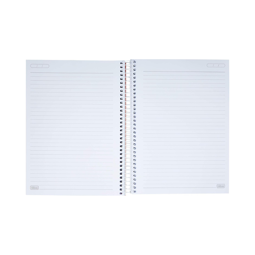 CUADERNO CON TAPA DE PLASTICO NEON NARANJA, 200 HOJAS UNIVERSITARIO - TILIBRA