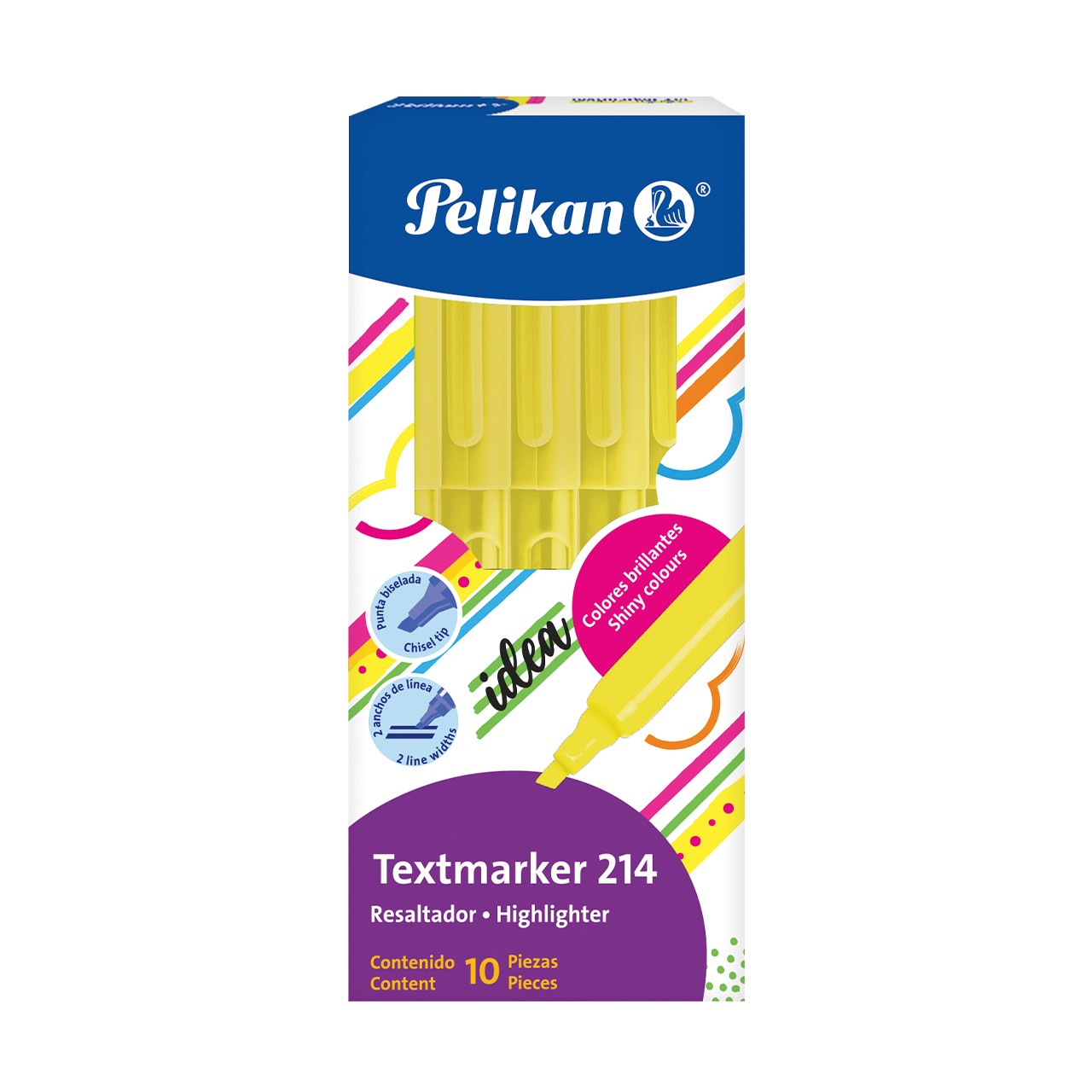 MARCADOR DE TEXTO 214 AMARILLO