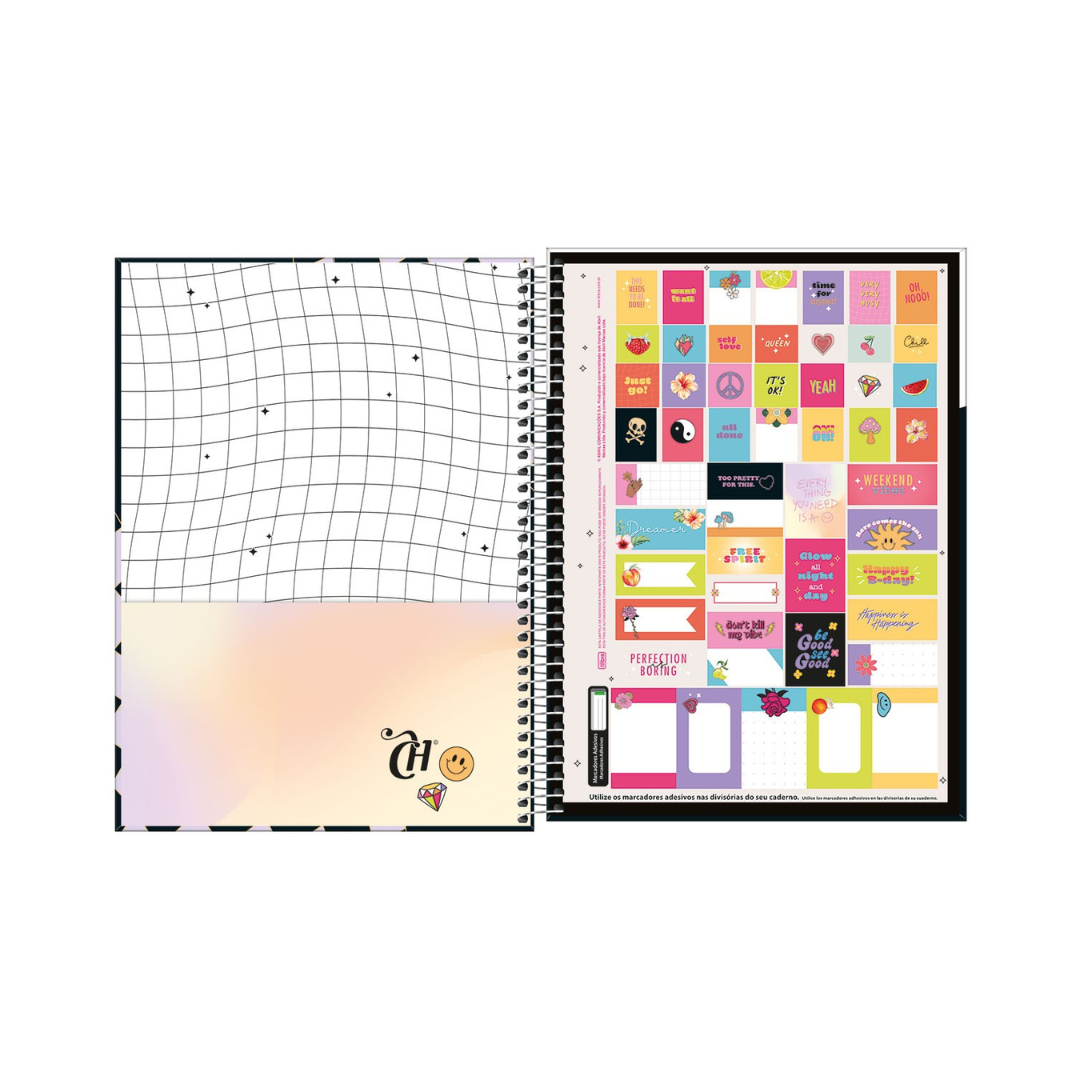 CUADERNO UNIVERSITARIO TAPA DURA ESPIRAL 10 ASIGNATURAS CAPRICHO 160 HOJAS - TILIBRA