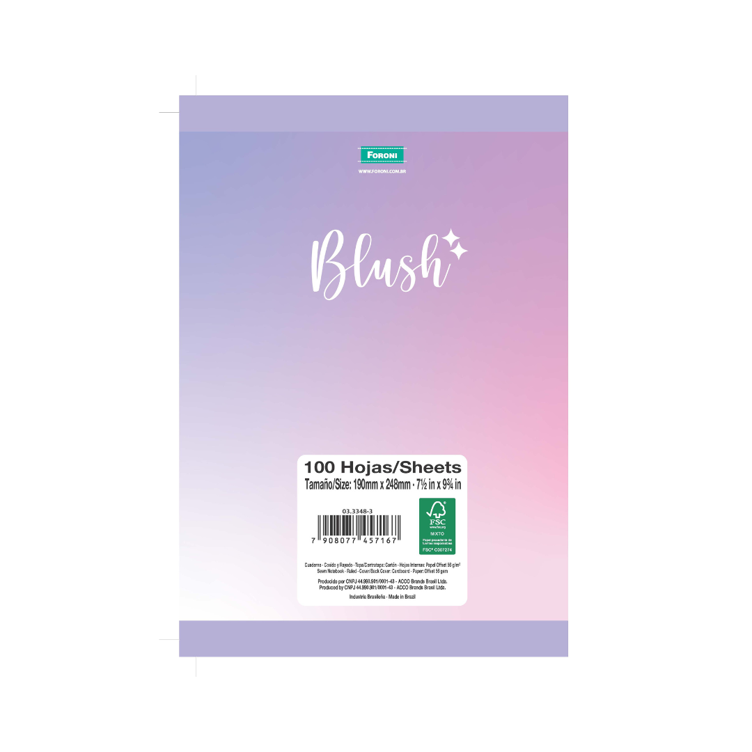 Libreta Universitaria BLUSH 10M 160F