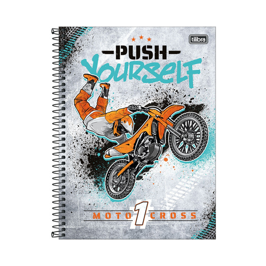 CUADERNO ESPIRAL DE TAPA DURA UNIVERSITARIA 1 MATERIA 80 HOJAS - TILIBRA