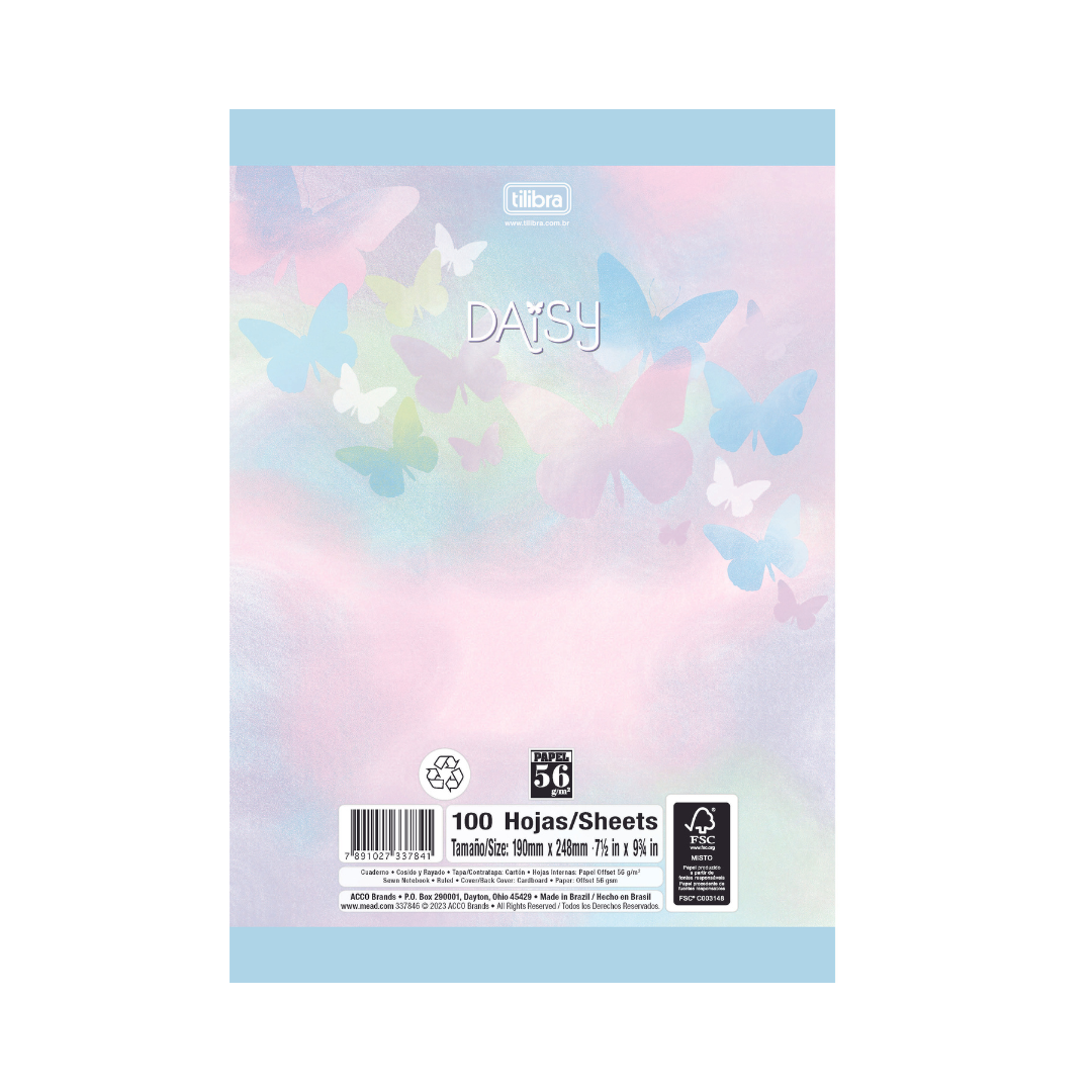 CUADERNO COSIDO DAISY 100F