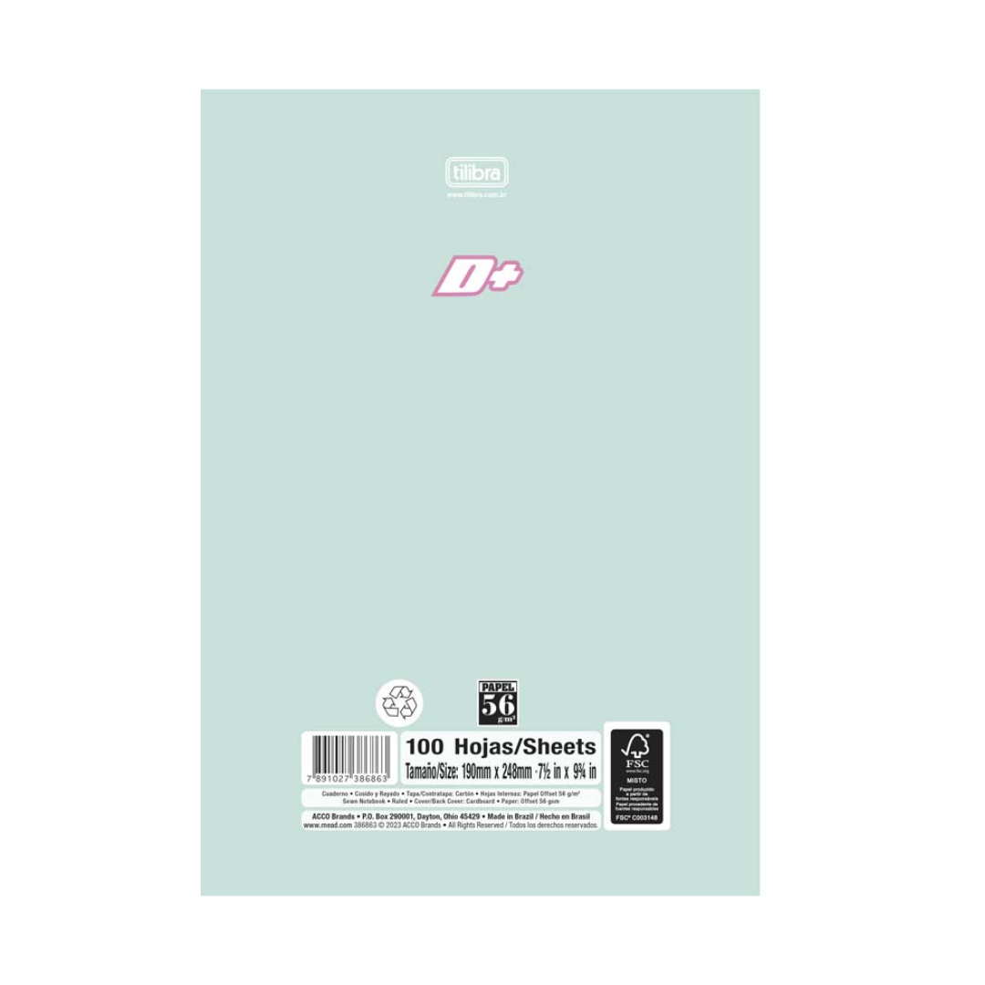 Libreta Cosida Tapa Flexible GDE Til Mais Femenino Reg 100 H ST