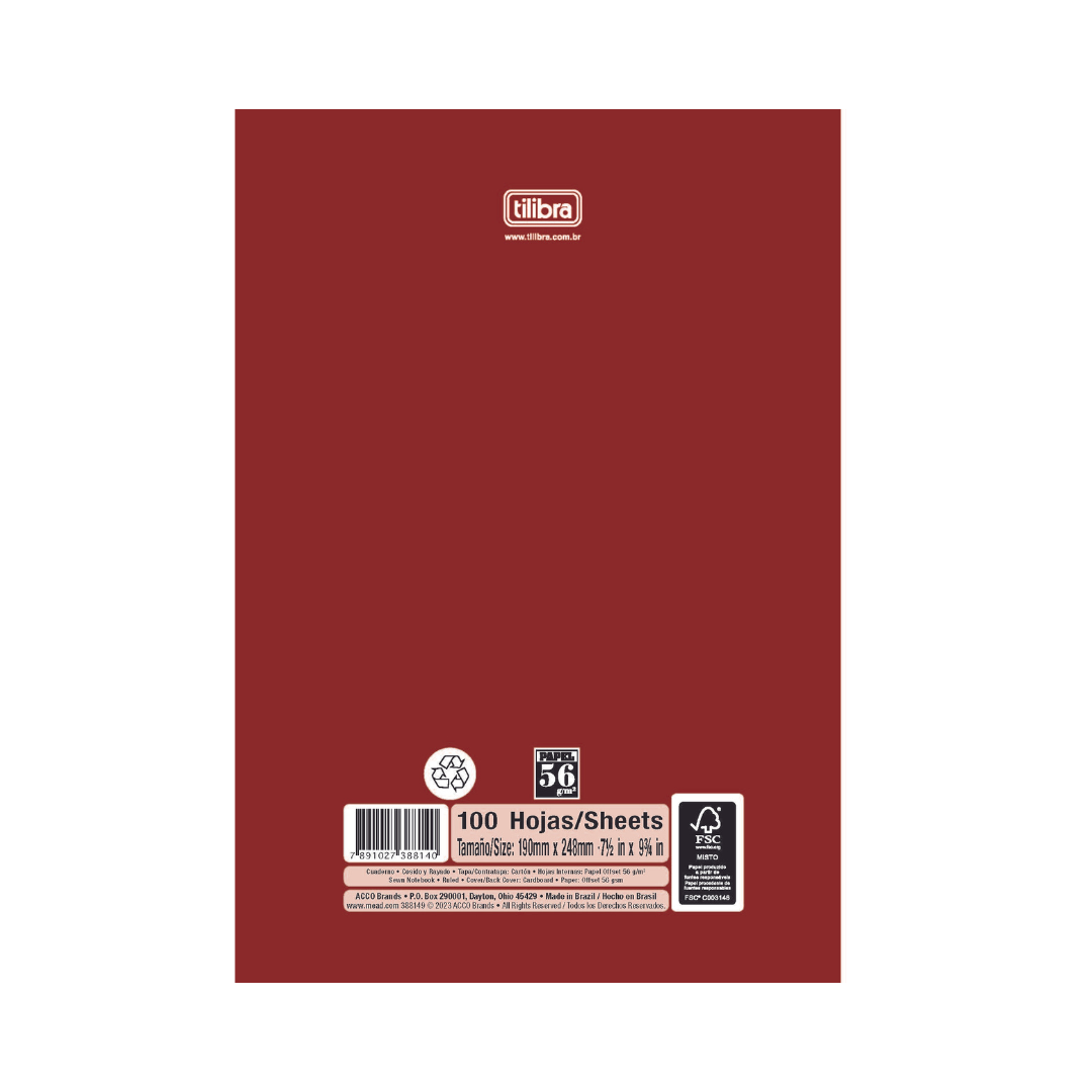 LIBRETA COSIDA ACADEMIE 100CT