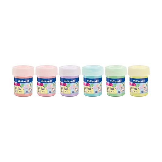 FINGER PAINT 25 ML W/6 PASTEL COLORS