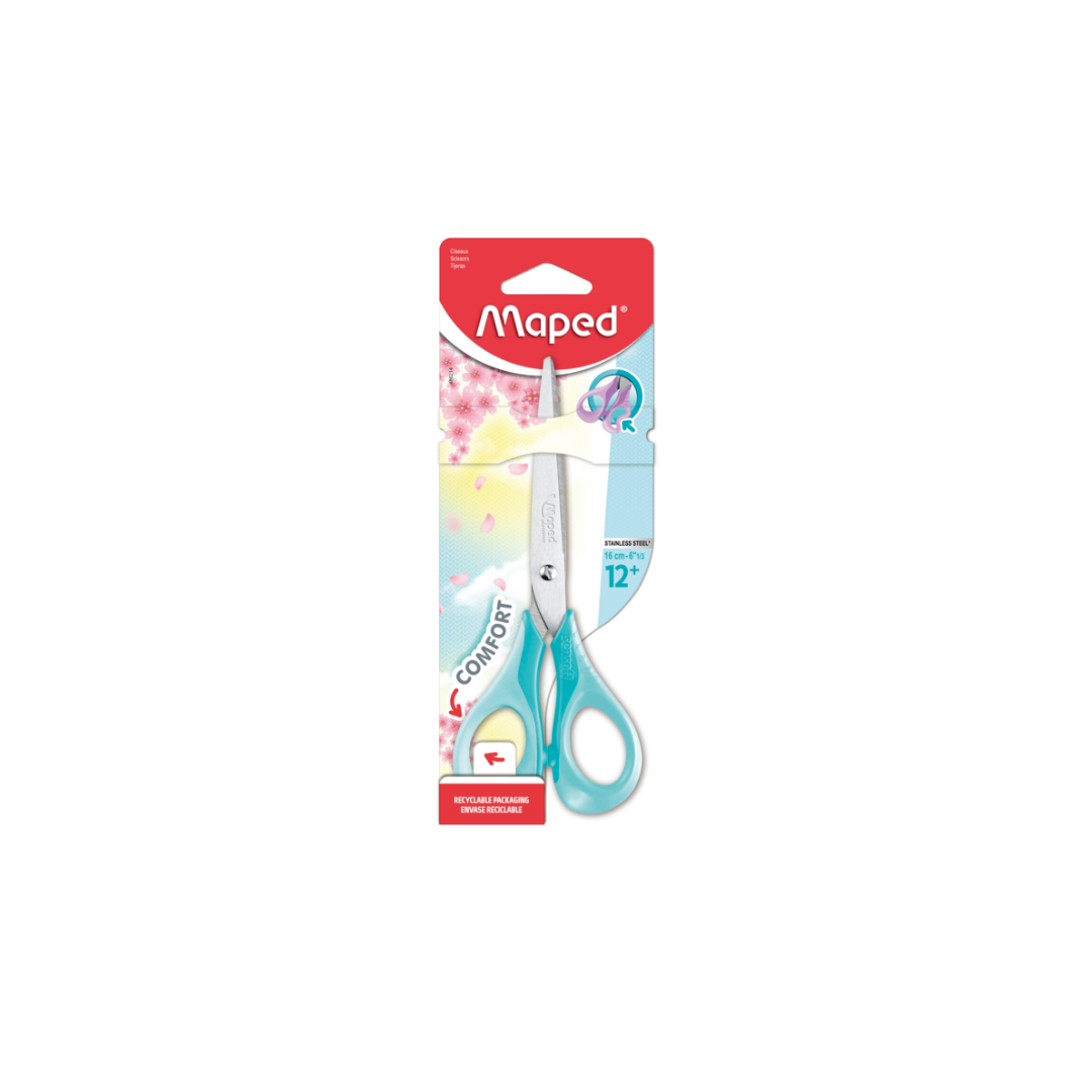 TIJERAS SENSOFT PASTEL 16CM BLISTER