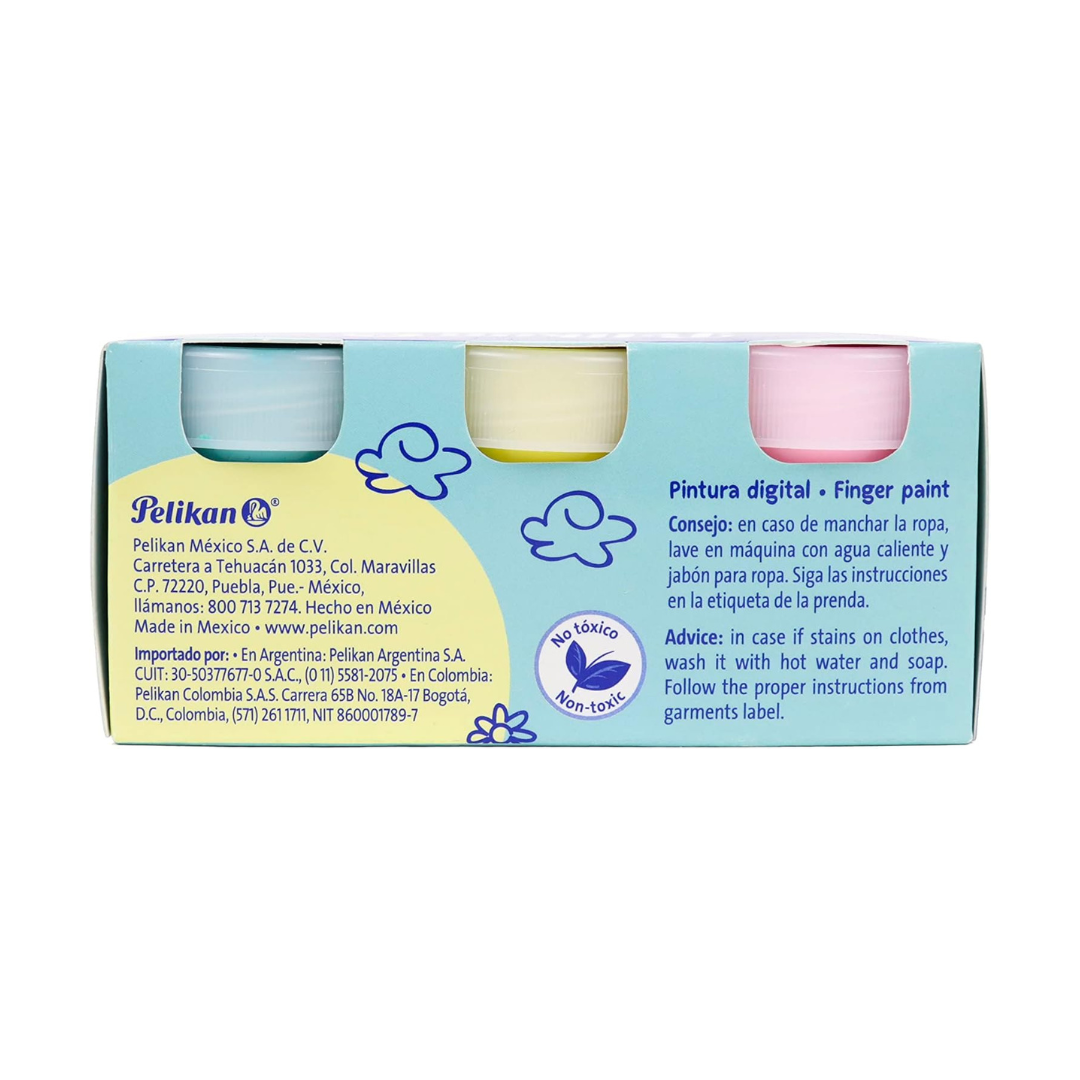 FINGER PAINT 25 ML W/6 PASTEL COLORS