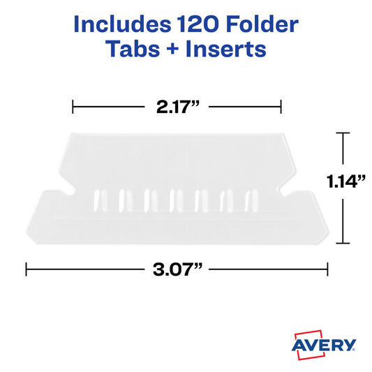 INDEX TABS 1/5 PLASTICO P/FOLDERS Y ARCHIVOS 20/1