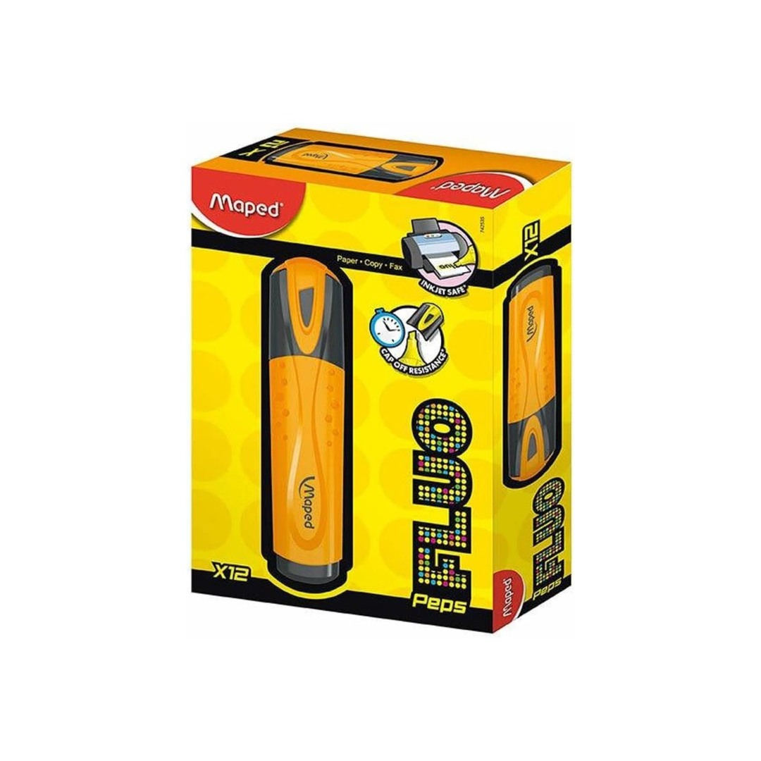 RESALTADOR FLUO PEPS NARANJA