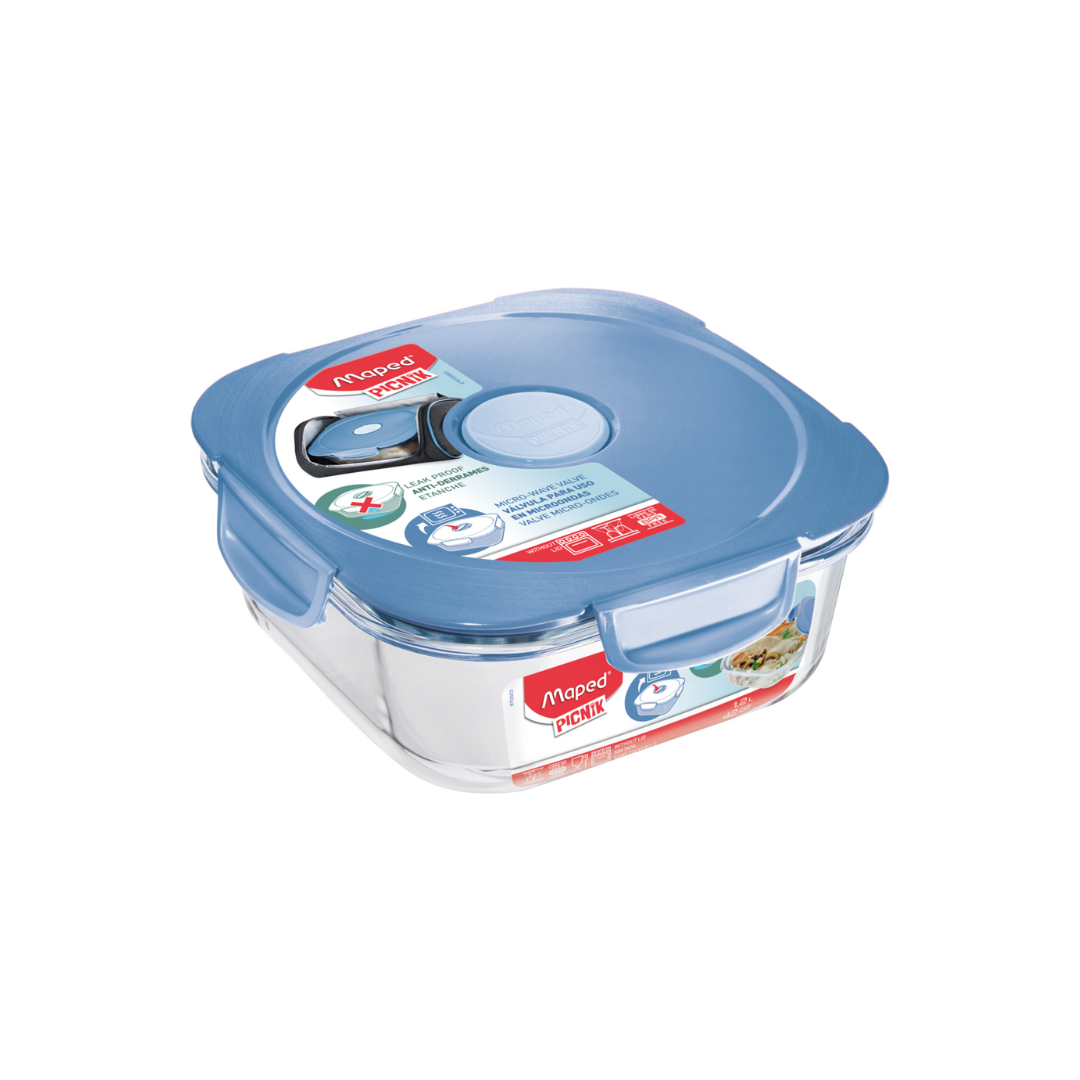 LONCHERA DE VIDRIO P/ADULTOS CONCEPT AZUL STORM