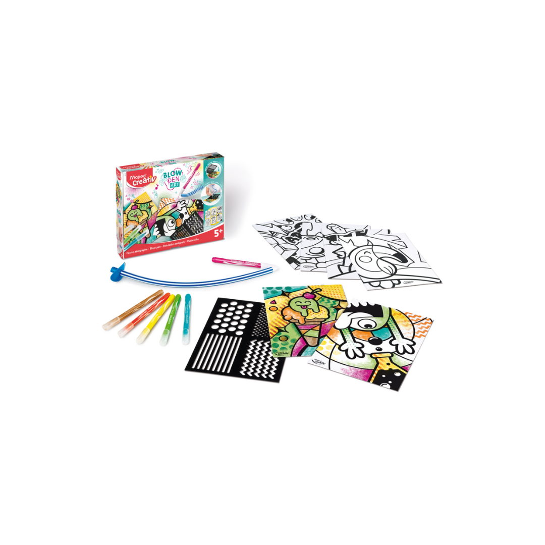 JUEGOS CREATIVOS, BLOW PEN POP ART 5+