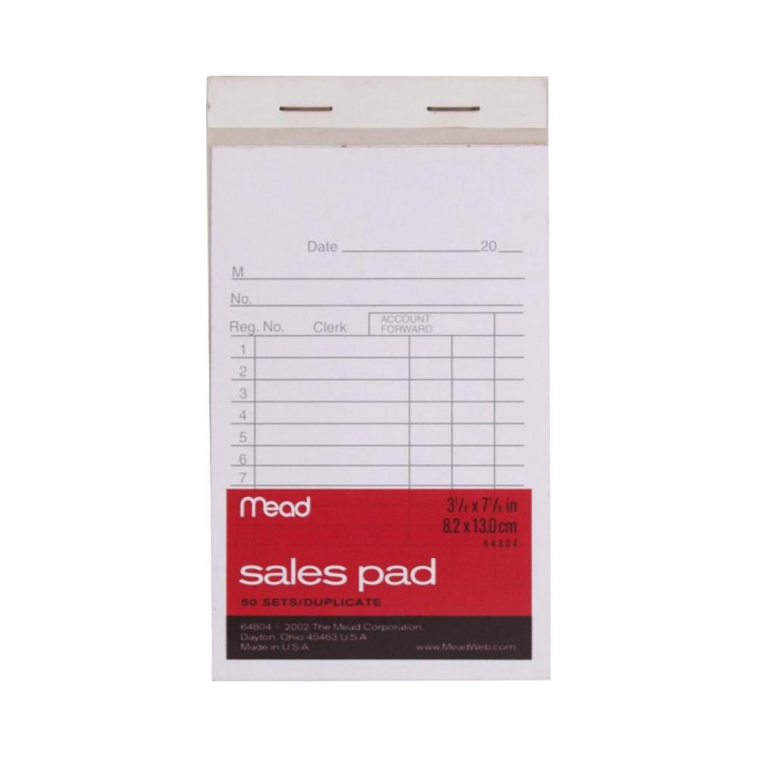 SALES PAD W DUP 3.25X5.125 50C Des