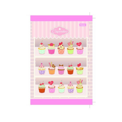 LIBRETA COSIDA BOOK CUPCAKE 100CT