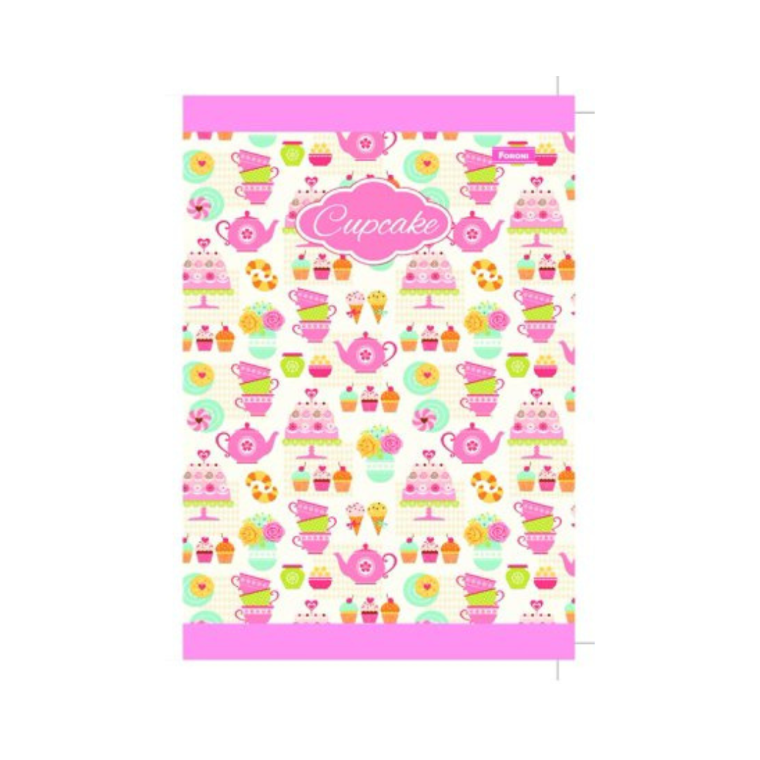 LIBRETA COSIDA BOOK CUPCAKE 100CT