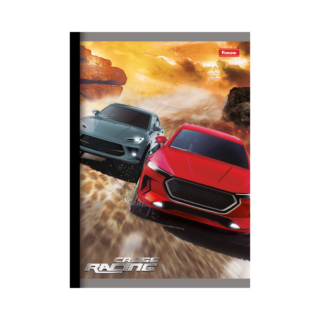 LIBRETA COSIDA CROSS RACING 100H/200 PAGES