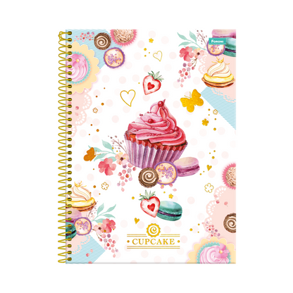 LIBRETA UNIVERSITARIA CUPCAKE 200H