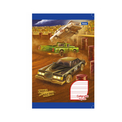 LIBRETA COSIDA CALIGRAFIA 2ND  CROSS RACING 80CT