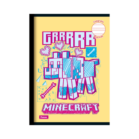 CUADERNO COSIDO MINECRAFT 2do 80 FLS