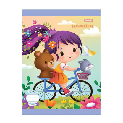 LIBRETA COSIDA CALIGRAFICA TERNURITAS 2do 80FLS GRAU