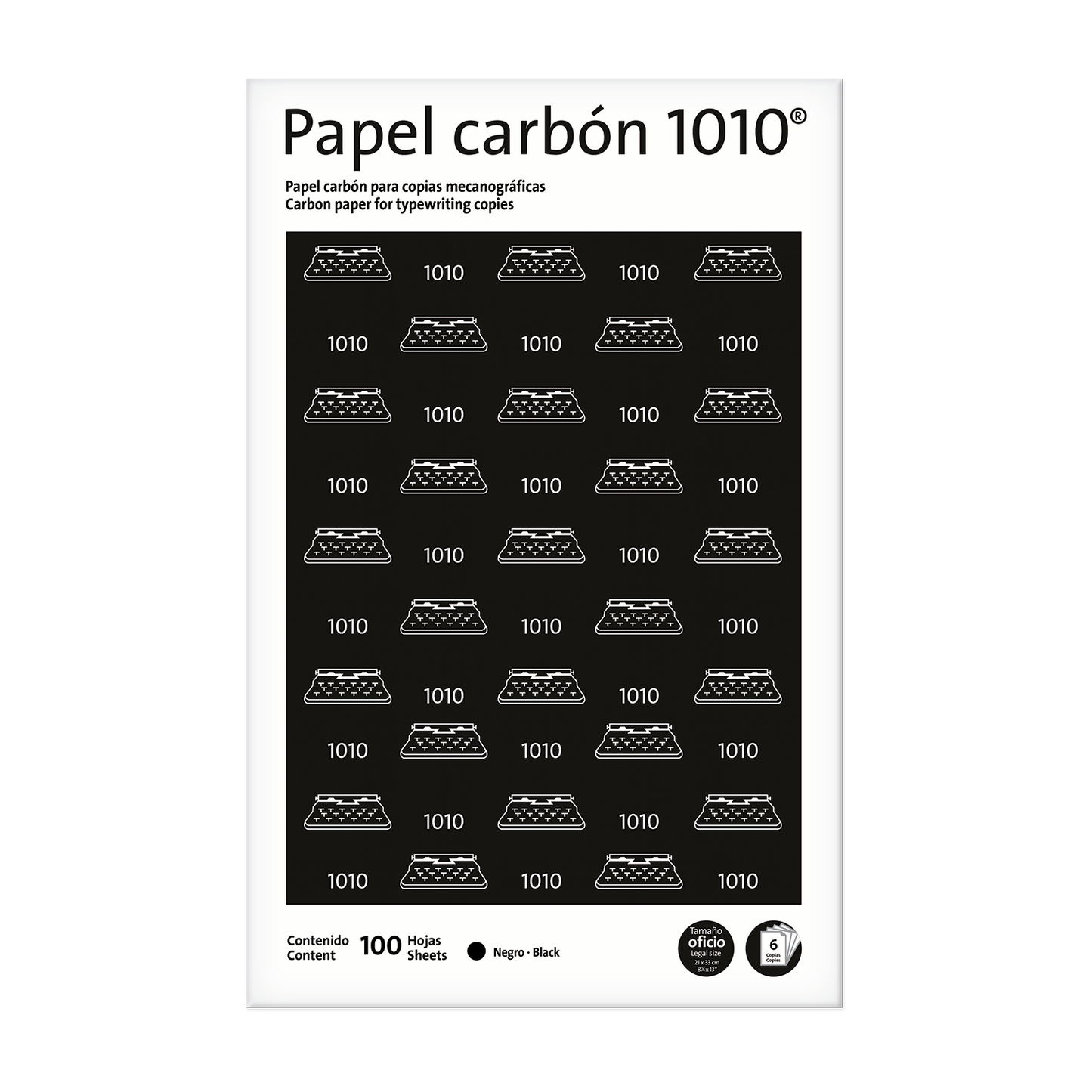 PAPEL CARBON TAMANO LEGAL 1010