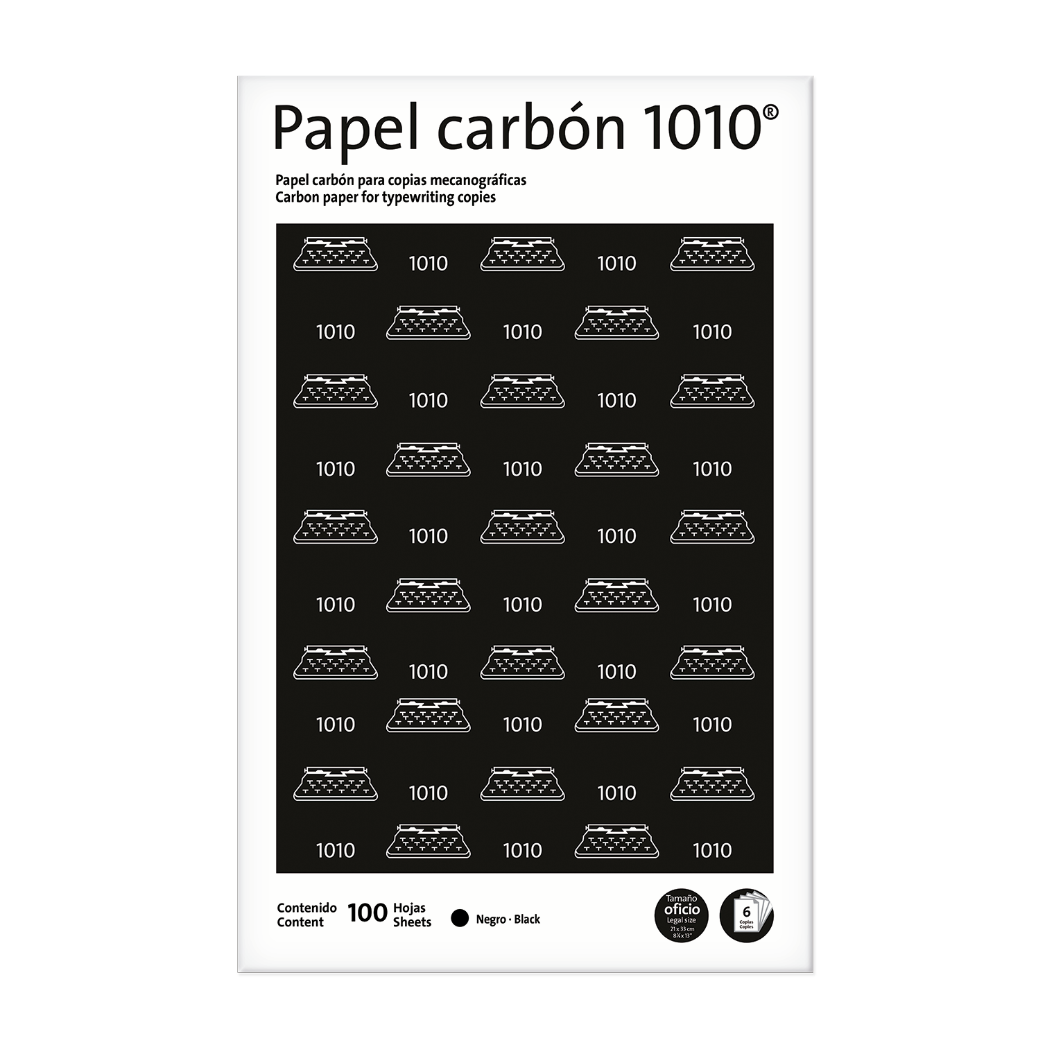 PAPEL CARBON TAMANO LEGAL 1010