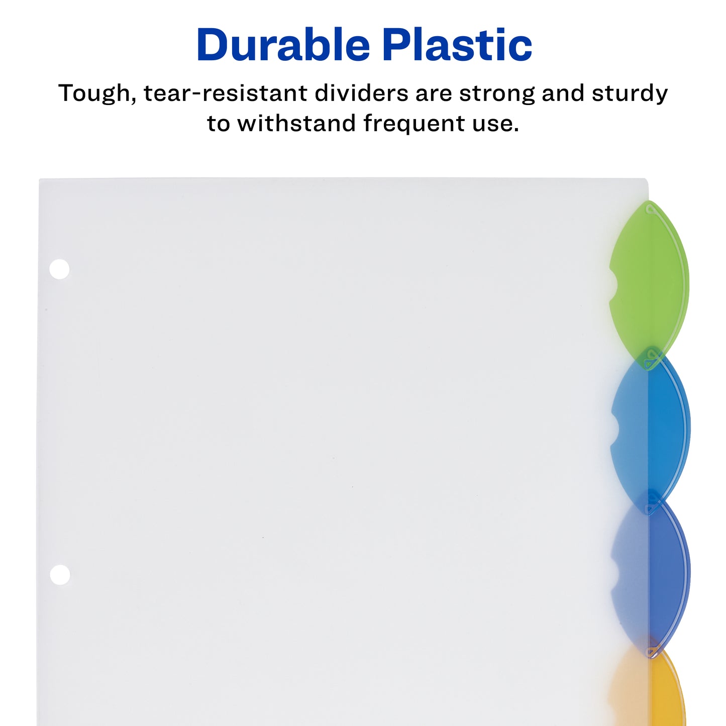 SEPARADOR P/CARPETAS  5 TAB GDES COLORES