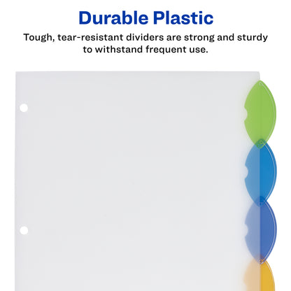 SEPARADOR P/CARPETAS  5 TAB GDES COLORES