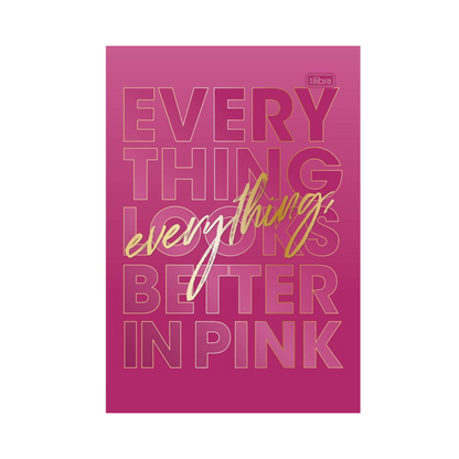 LIBRETA COSIDA PINK 100F