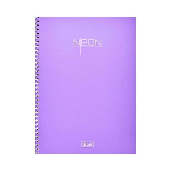 CUADERNO ESPIRAL TAPA PLASTICA UNIVERSITARIO 10 MATERIAS LILA NEON 200 HOJAS 200 HOJAS - TILIBRA