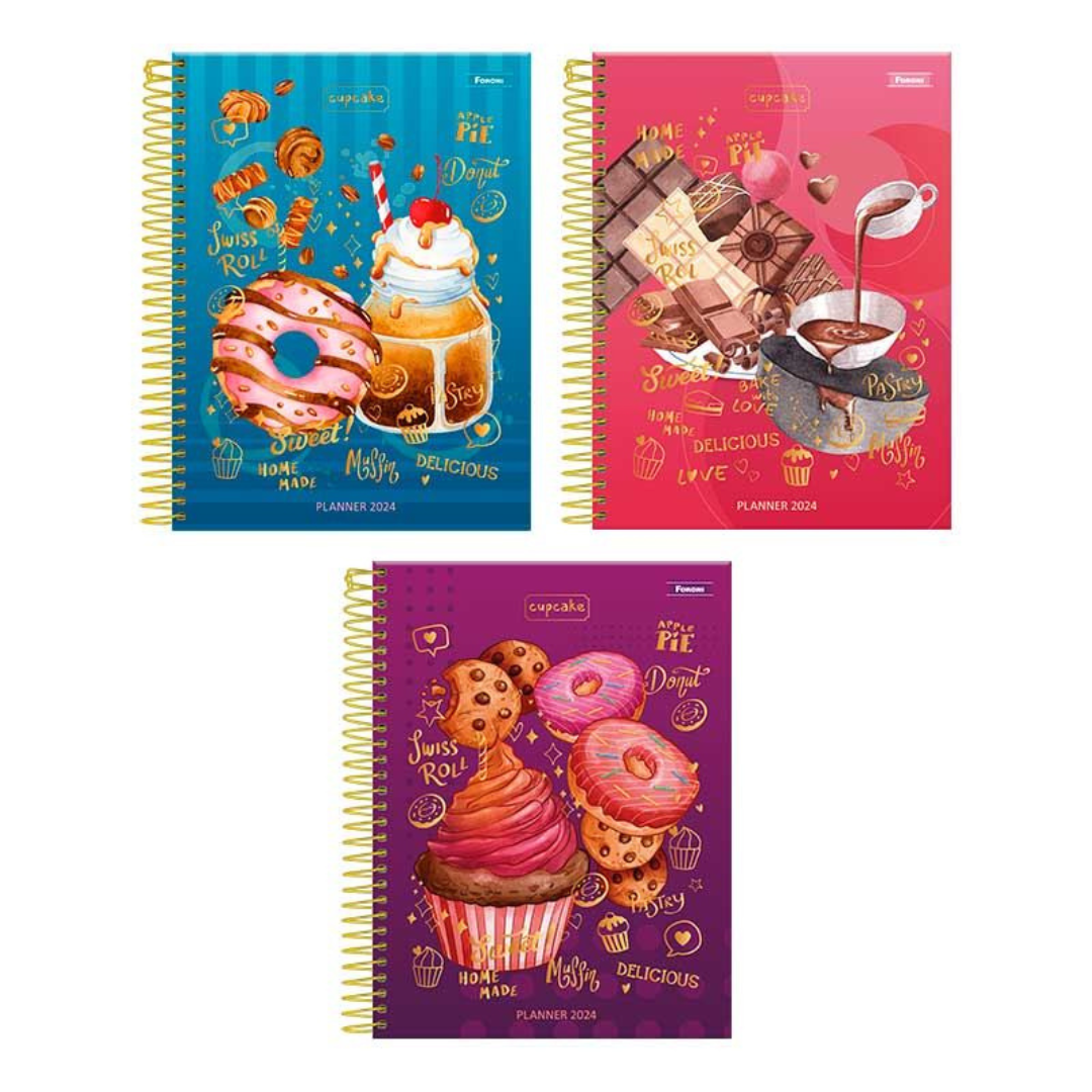 PLANNER ESPIRAL CUPCAKE - FORONI