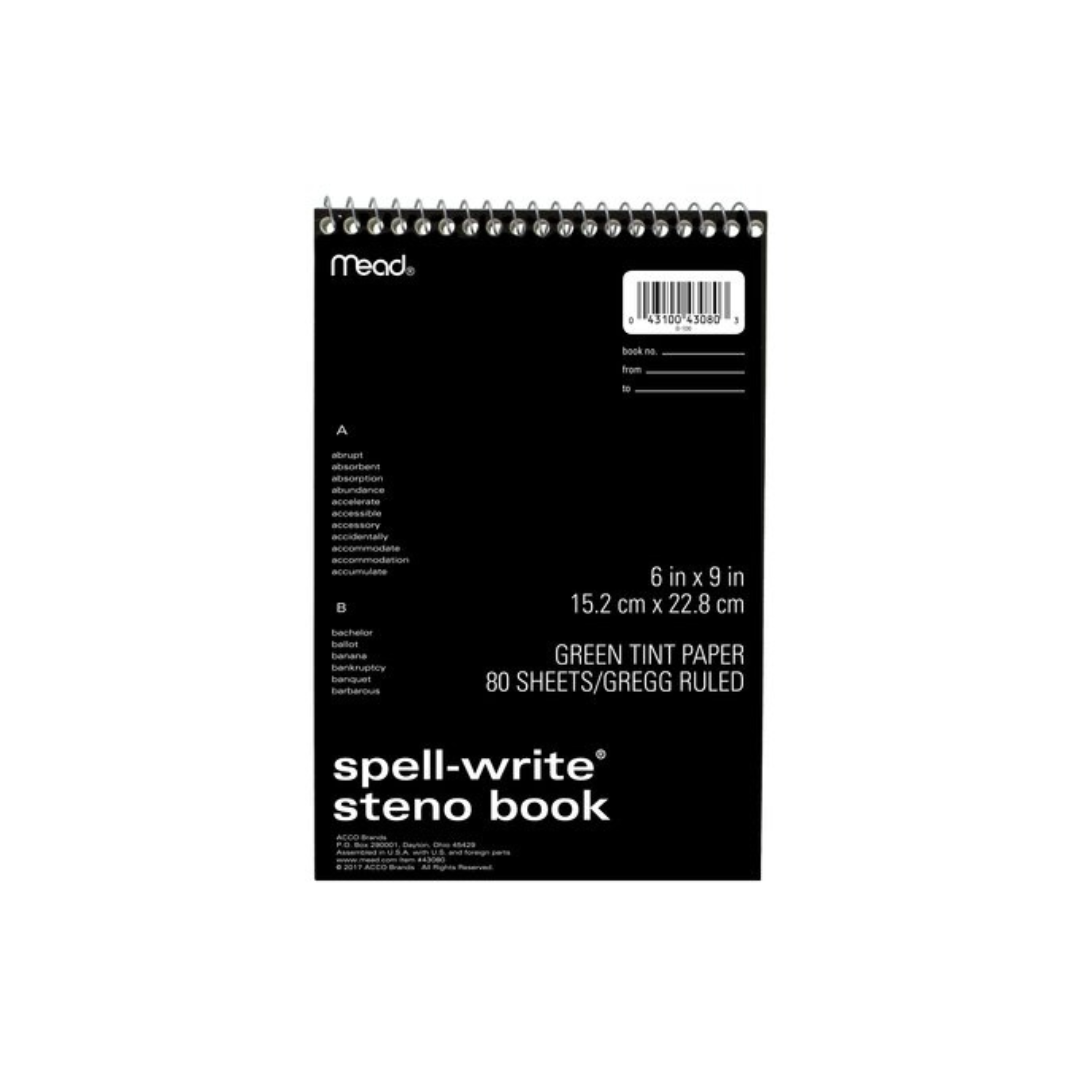 SPELL-WRITE STENO NTBK GR