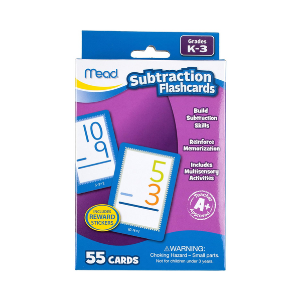 SUBTRACTION FLASHCARDS