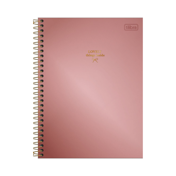 CUADERNO ESPIRAL TAPA DURA COLLEGE 10 MATERIAS WEST VILLAGE METALIZADO 160 HOJAS - TILIBRA