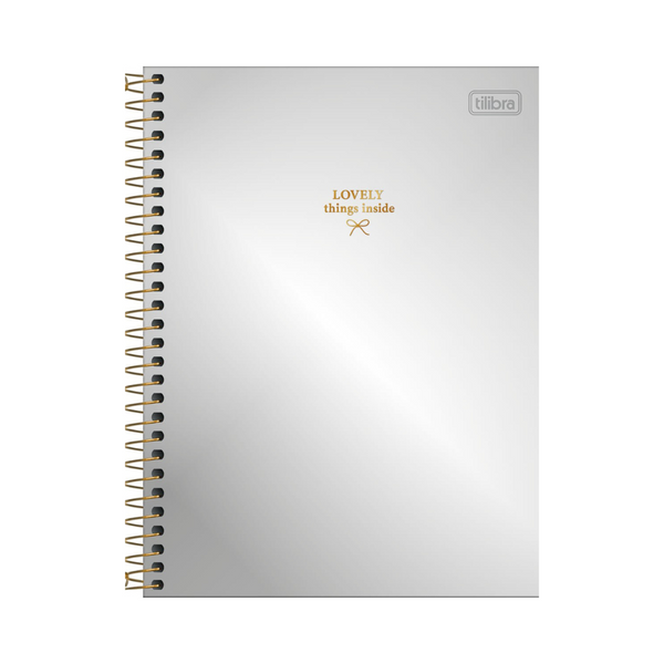 CUADERNO ESPIRAL TAPA DURA COLLEGE 10 MATERIAS WEST VILLAGE METALIZADO 160 HOJAS - TILIBRA