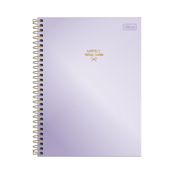 CUADERNO ESPIRAL TAPA DURA COLLEGE 10 MATERIAS WEST VILLAGE METALIZADO 160 HOJAS - TILIBRA