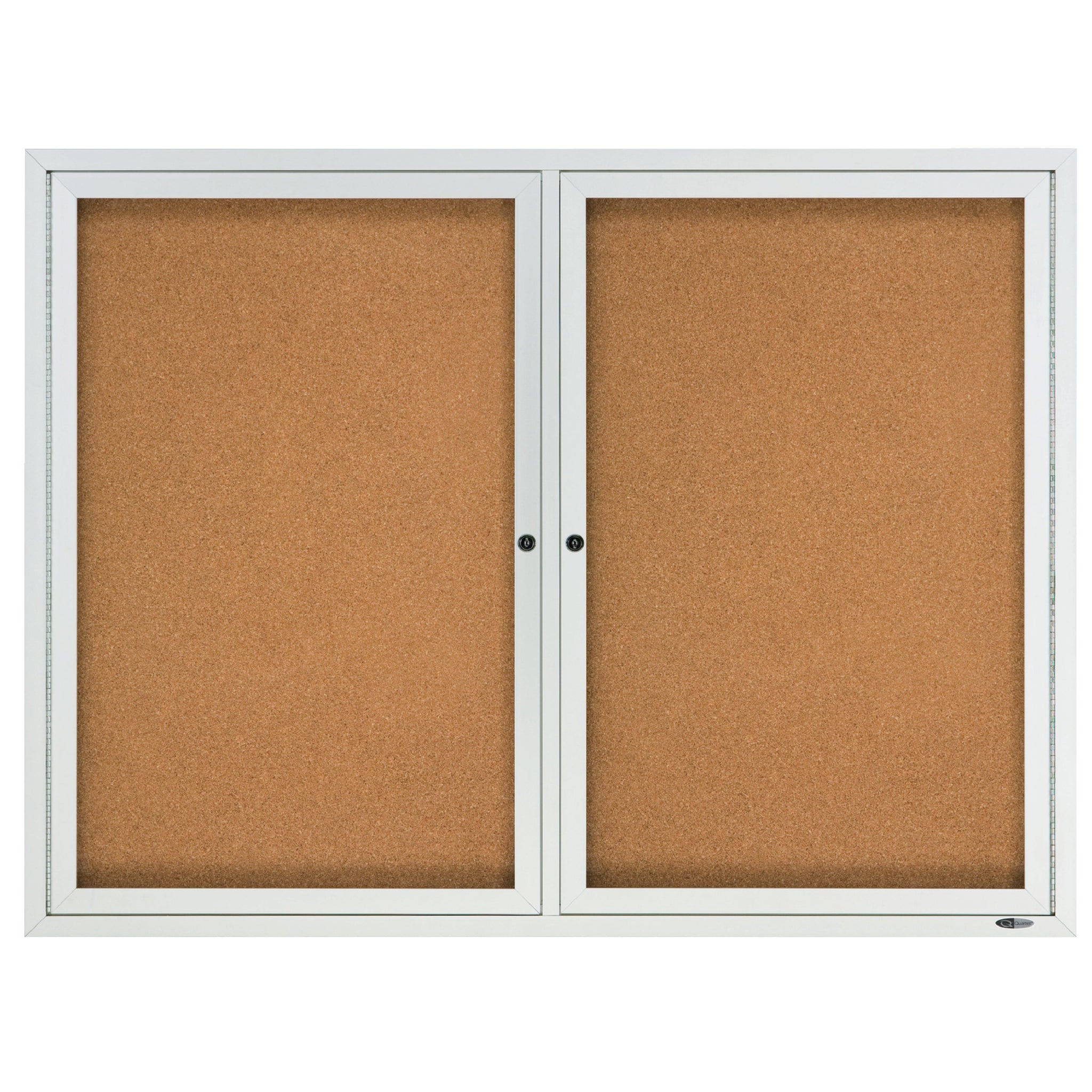 TABLONES DE ANUNCIOS DE CORCHO CERRADOA DE ESTILO CLASICO QUARTET® PARA USO EN INTERIORES, PUERTA BATIENTE