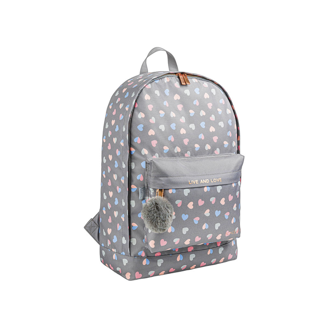 MOCHILA ESCOLAR GRANDE SIN RUEDAS - ACADEMIE CORAZON - TILIBRA