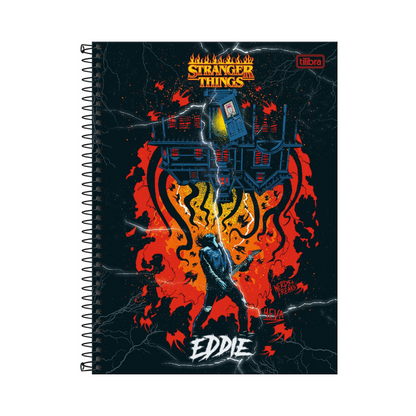 CUADERNO UNIVERSITARIO TAPA DURA ESPIRAL 10 TEMAS STRANGER THINGS 160 HOJAS - TILIBRA