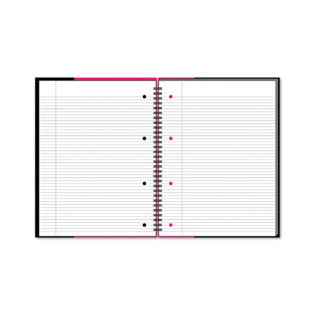 PINK & BLACK™ NOTEBOOK, RULED, 8 1/4 x 6 1/4, 70 SHEETS HARDCOVER