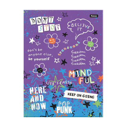 LIBRETA COSIDA POP PUNK 100F